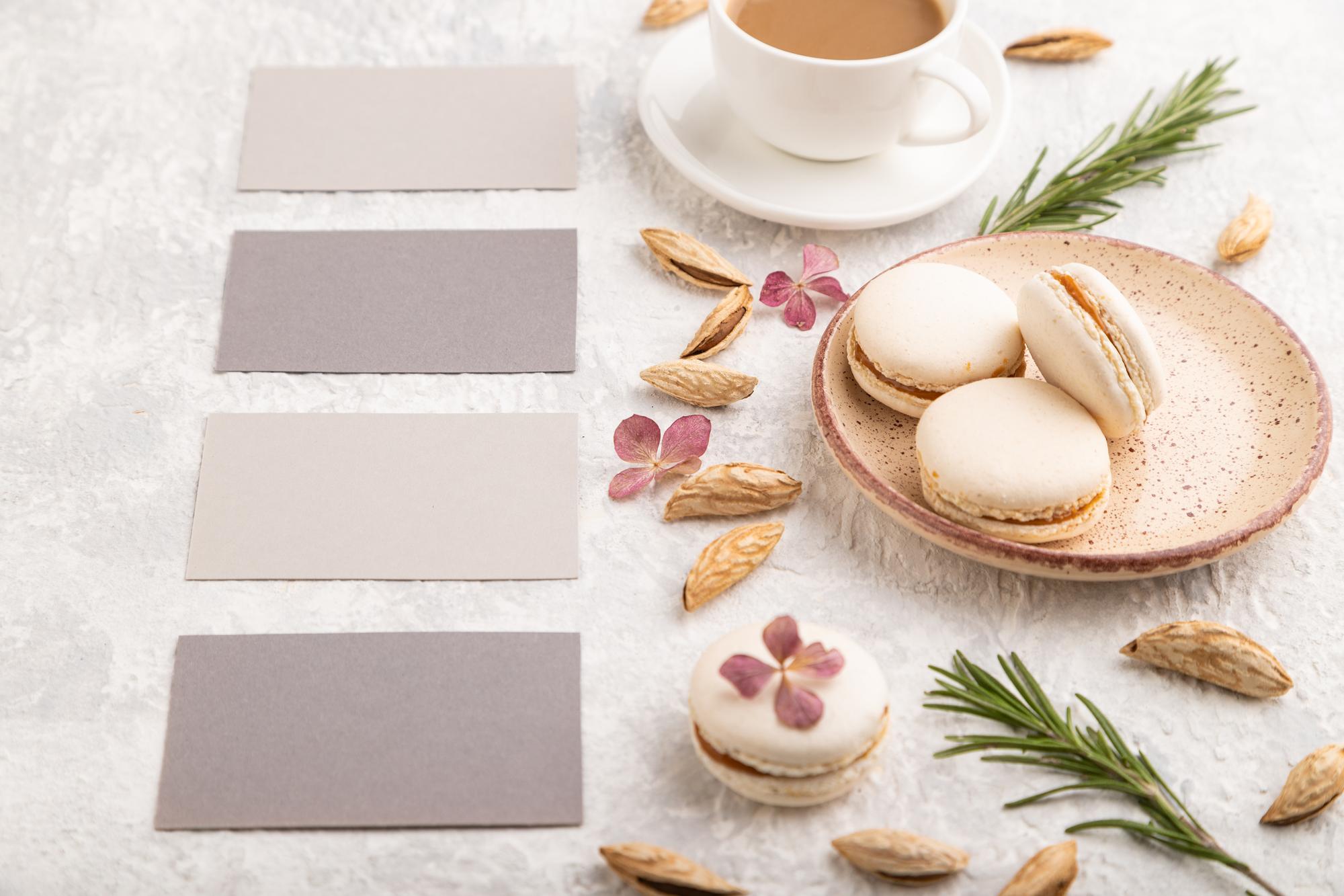 Subscription cards laid out on a pastel background